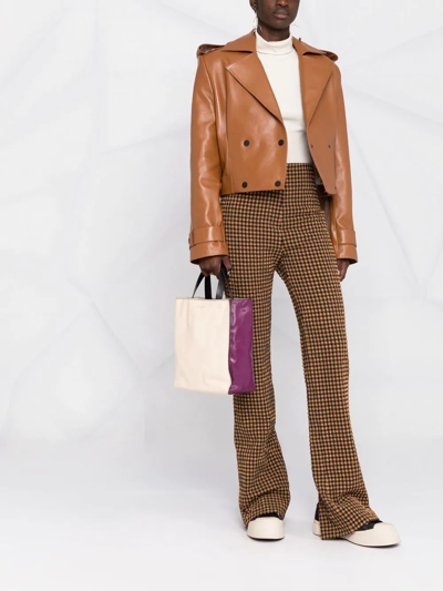 Marni Museuo Colour-block Tote Bag In Neutrals