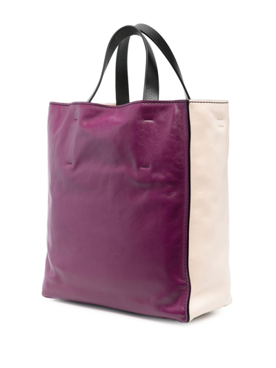 Marni Museuo Colour-block Tote Bag In Neutrals