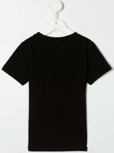 Shop Balmain Logo-print Cotton T-shirt In Schwarz