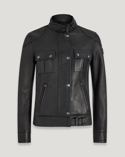 Belstaff Gangster Jacke Für Damen Nappa Leather In Black