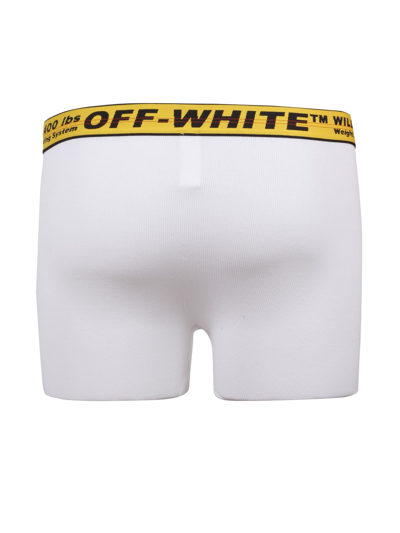 Shop Off-white Pack Of Three Boxers In Bianco