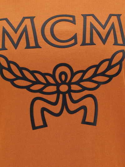 Shop Mcm T-shirt In Roasted Pecan