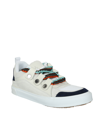 Marcelo Burlon County Of Milan Marcelo Burlon Man Sneakers Beige Size 9 Calfskin In White