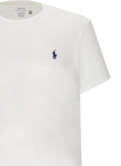 Shop Ralph Lauren Custom Slim Fit T-shirt In White