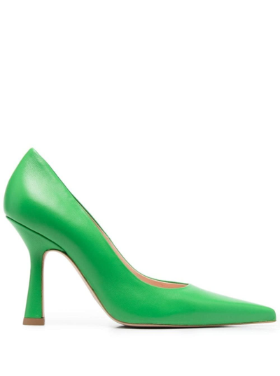 Shop Liu •jo Liu Jo Leonie Hanne Womans Green Leather Pumps