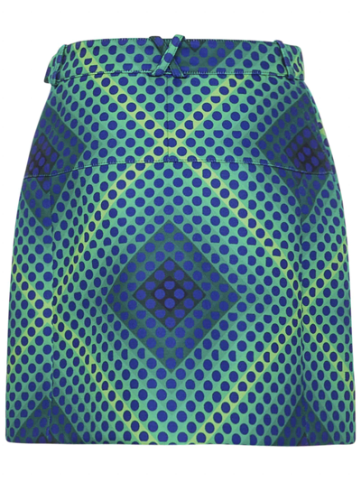 Shop Rabanne Mini Skirt In Green
