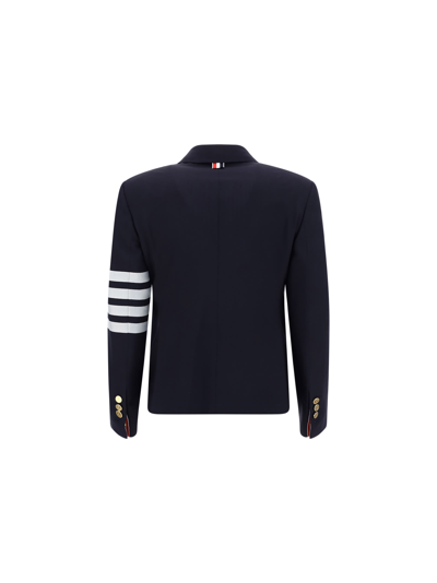 Shop Thom Browne Jacket In Navy