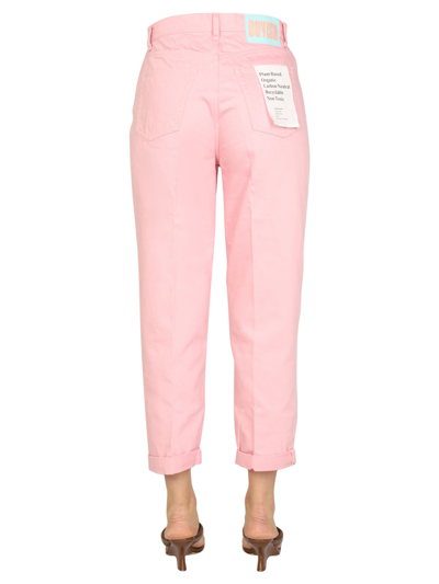 Boyish The Harvey Cropped Raw Hem Jean Jacket In Rosa