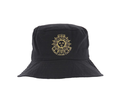 Shop Versace Jeans Couture Hat In Black/gold