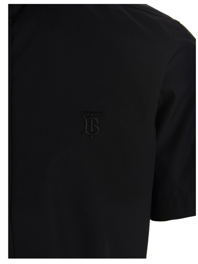 Shop Burberry Sherwood Shirt In Black