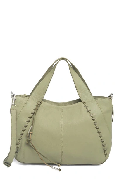 Shop Lucky Brand Terra Leather Convertible Bag In Light Seagrass