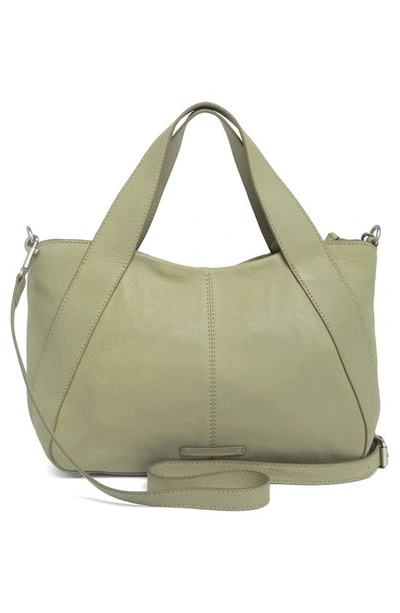 Shop Lucky Brand Terra Leather Convertible Bag In Light Seagrass