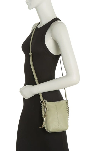 Shop Lucky Brand Lika Small Crossbody Bag In Lt Seagrass Smooth Leather
