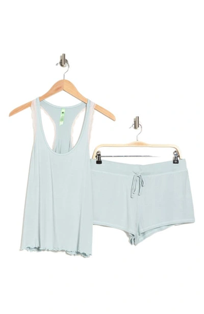 Shop Honeydew Intimates All American Sleep Top & Shorts Set In Chilled