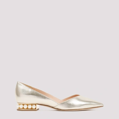 Shop Nicholas Kirkwood Casati D`orsay Ballerina Flat Shoes In Color: K Platino