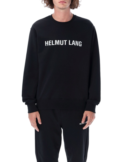 Shop Helmut Lang Core Crewneck Sweatshirt In Black