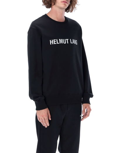 Shop Helmut Lang Core Crewneck Sweatshirt In Black