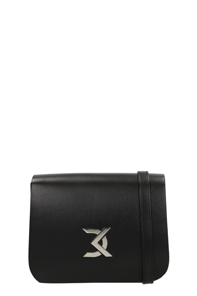 Shop David Koma Shoulder Bag In Black Leather