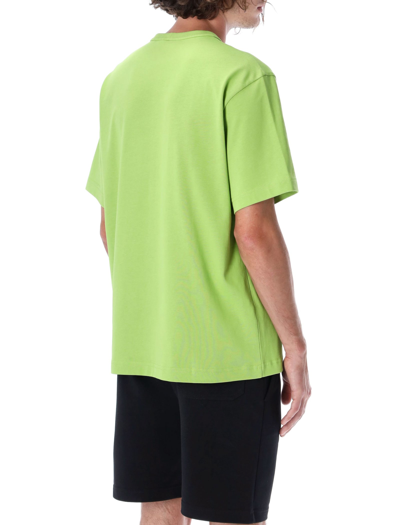 Shop Helmut Lang Core Logo T-shirt In Green Lime