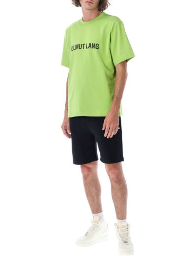 Shop Helmut Lang Core Logo T-shirt In Green Lime