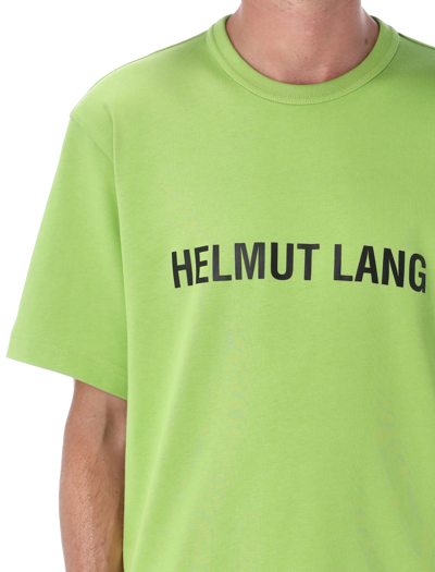 Shop Helmut Lang Core Logo T-shirt In Green Lime