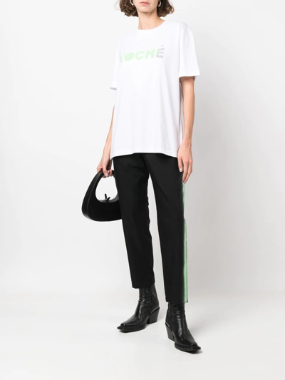 Koché Koche Black Acetate Blend Pant In Black