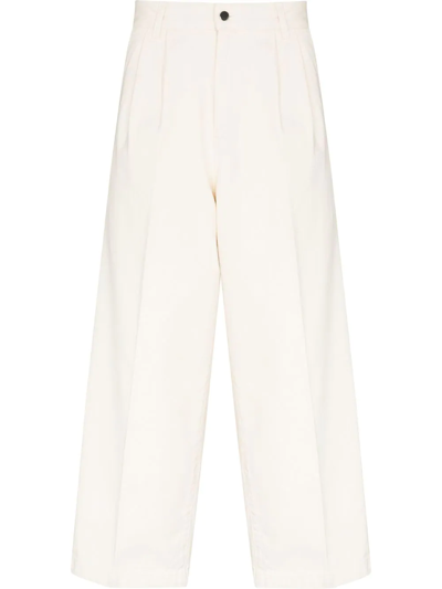 Shop Mfpen Bigger Wide-leg Jeans In Neutrals