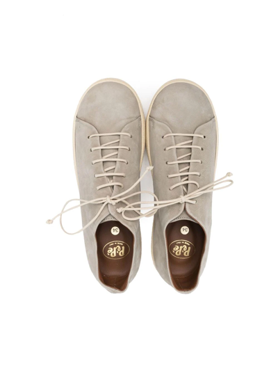 Shop Pèpè Low-top Suede Sneakers In Grey