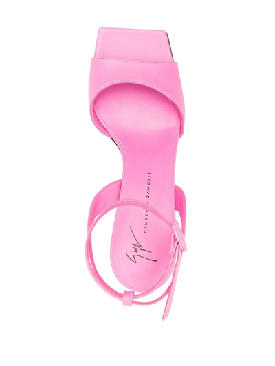 Giuseppe Zanotti Transparent-heel Detail Sandals In Pink