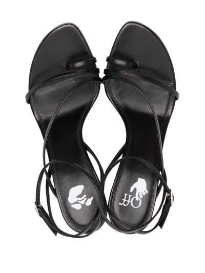 Shop Off-white Allen 110mm Strappy Sandals In Black