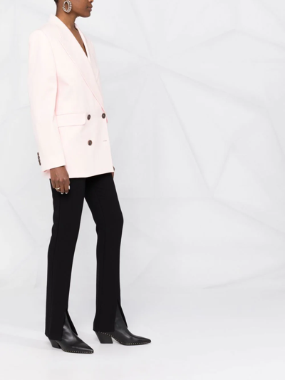 Shop Alexander Mcqueen Double-breasted Boxy Blazer In Pink