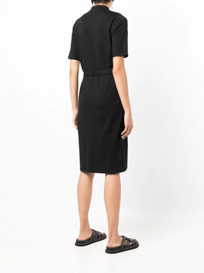 Agnès B. Handy Zippered Midi Dress In Black