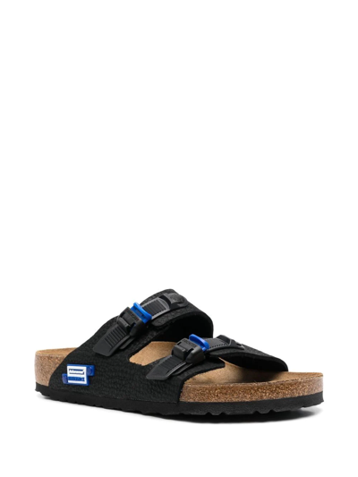 Birkenstock Double-buckle Open-toe Sandals In Black