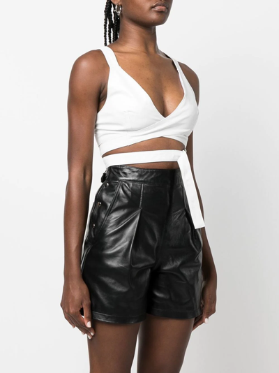 Manokhi Wrap-underhand Bralette In White