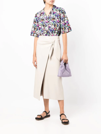 Shop Agnès B. Hawaï Floral-print Shirt In Multicolour