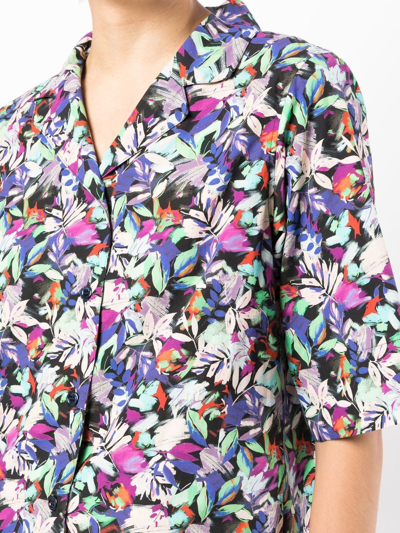 Shop Agnès B. Hawaï Floral-print Shirt In Multicolour