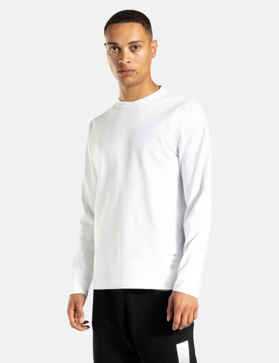 Shop Norse Projects Holger Tab Series Logo Long Sleeve T-shirt In White