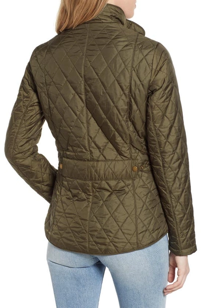 Shop Barbour Flyweight Quilted Jacket In Olive