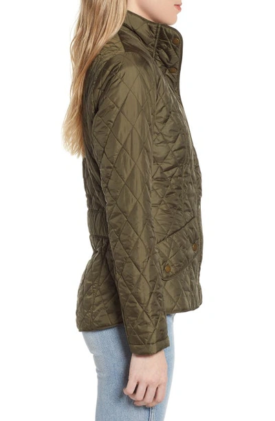 Shop Barbour Flyweight Quilted Jacket In Olive