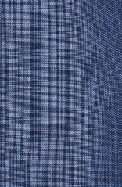 Shop Emporio Armani Blue Screen Trim Fit Wool Sport Coat