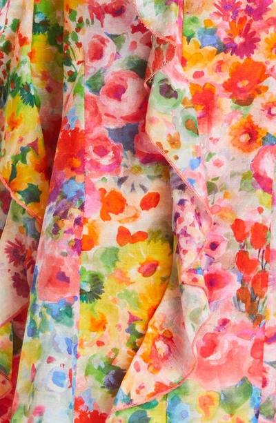 Shop Alice And Olivia Jocelyn Floral Cotton & Silk Sundress In Garden Floral