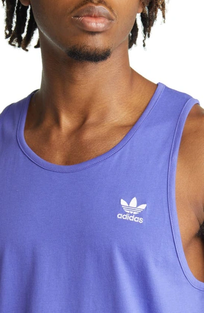 Shop Adidas Originals Essentials Tank In Purple