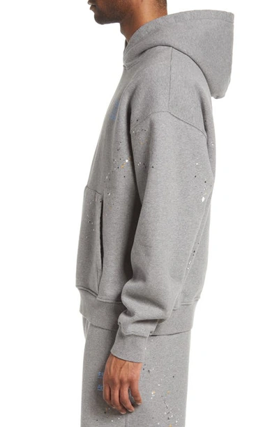 Shop Frame Logo Paint Splash Hoodie In Grey Melange