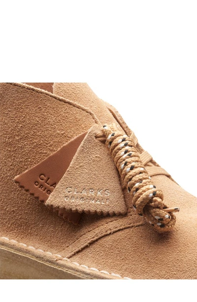 Shop Clarks ® Desert Coal Chukka Boot In Light Tan Suede