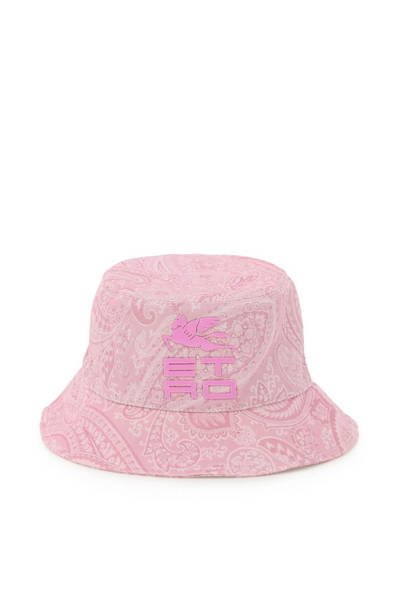 Shop Etro Paisley Printed Beach Bucket Hat In Multi