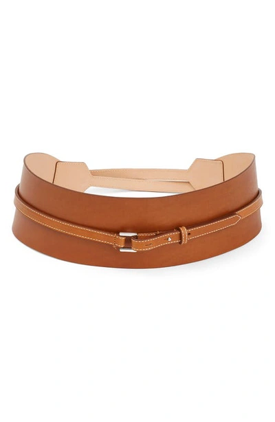 Shop Lafayette 148 Leather Belt In Copper