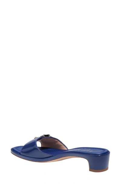 Kate Spade Gazebo Patent Buckle Sandals In Outer Space