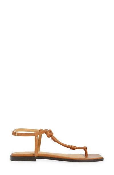 Shop Frame Le Lunit T-strap Sandal In Tobacco