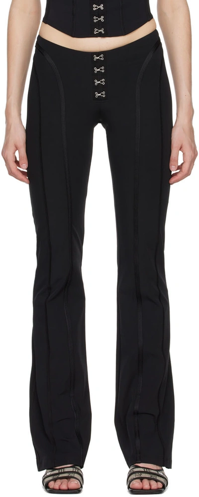 Shop Misbhv Black Nylon Trousers