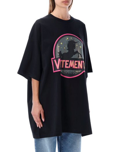 Shop Vetements Wild Unicorn T-shirt In Black